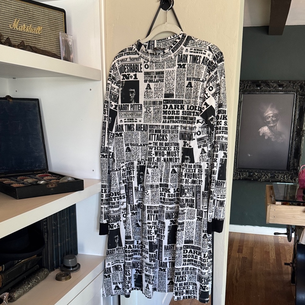 Cakeworthy Harry Potter Newspaper Print Dress